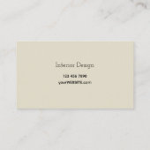 Einzigartiges Design für neutrale Abstrakte Kunst Visitenkarte (Rückseite)