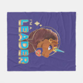Einzigartiges Design "I m a Leader" Fleecedecke (Vorderseite (Horizontal))