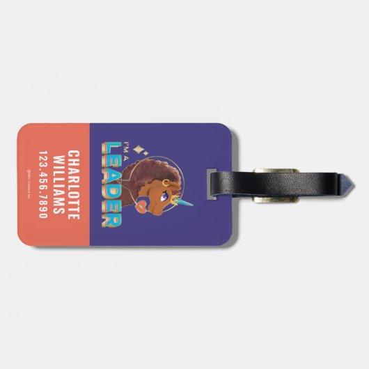 Einzigartiges Design "I m a Leader" Gepäckanhänger (Rückseite horizontal)