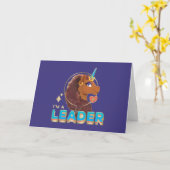 Einzigartiges Design "I m a Leader" Karte (Gelbe Blume)