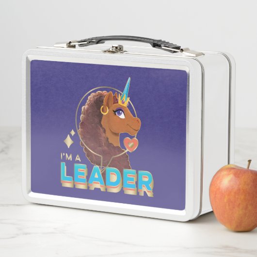 Einzigartiges Design "I m a Leader" Metall Brotdose (Beispiel)