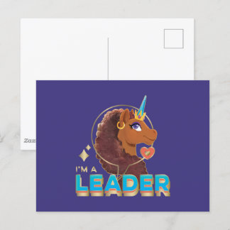 Einzigartiges Design "I m a Leader" Postkarte