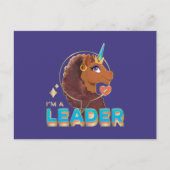 Einzigartiges Design "I m a Leader" Postkarte (Vorderseite)