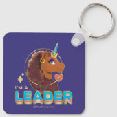 Einzigartiges Design "I m a Leader" Schlüsselanhänger (Rückseite)