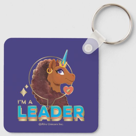Einzigartiges Design "I m a Leader" Schlüsselanhänger (Rückseite)