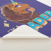 Einzigartiges Design "I m a Leader" Sherpadecke (3/4)