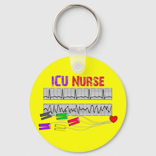 Einzigartiges Design ICU-Geschenke Schlüsselanhänger (Vorderseite)