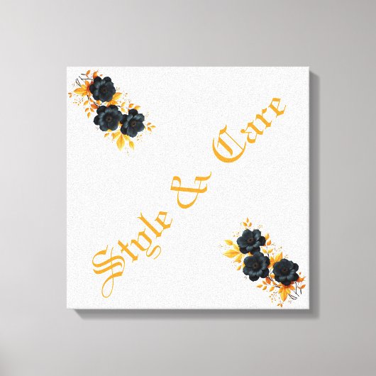 Einzigartiges Design Moderne stilvolle Flora Leinwanddruck (Vorderseite)