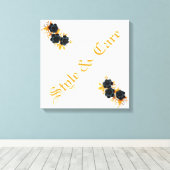 Einzigartiges Design Moderne stilvolle Flora Leinwanddruck (Insitu (Holzboden))