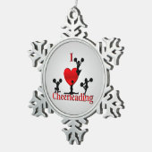 Einzigartiges Design Schneeflocken Zinn-Ornament (Rechts)