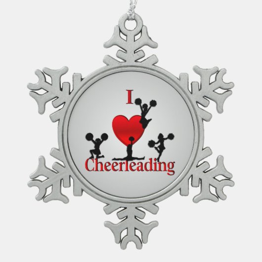 Einzigartiges Design Schneeflocken Zinn-Ornament (Vorderseite)
