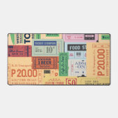 Einzigartiges Design Vintag Alte Cenima Tickets Kl Schreibtischunterlage (Vorderseite)