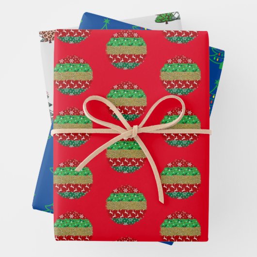 Einzigartiges Design Weihnachtsbaumdekoration Orna Geschenkpapier Set (Beispiel)