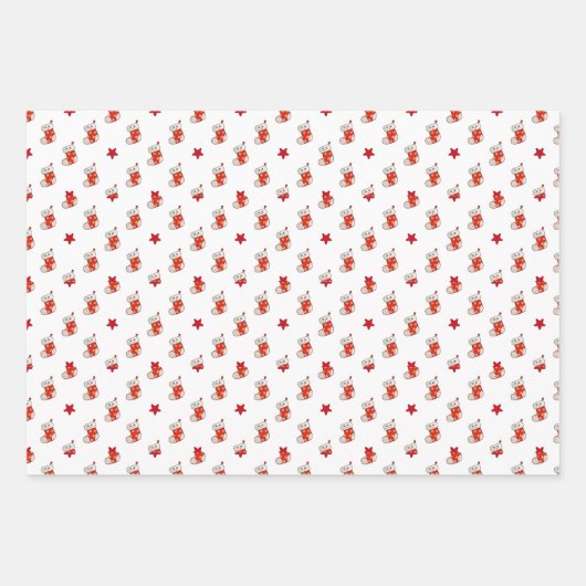 Einzigartiges Design, Weihnachtsdekorationen Weihn Geschenkpapier Set (Vorderseite 3)