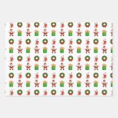 Einzigartiges Design, Weihnachtsdekorationen Weihn Geschenkpapier Set (Vorderseite)