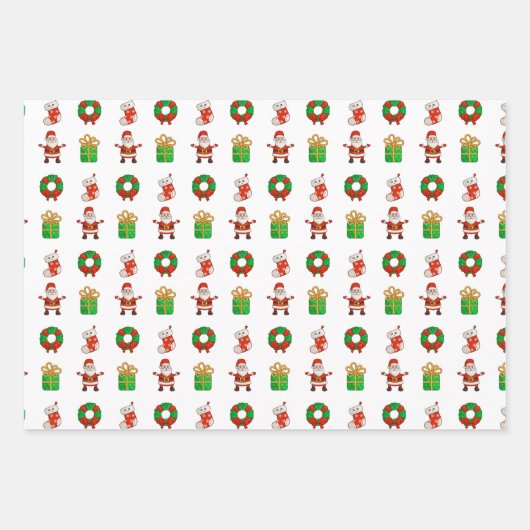 Einzigartiges Design, Weihnachtsdekorationen Weihn Geschenkpapier Set (Vorderseite)