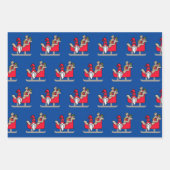 Einzigartiges Design | Weihnachtsgnomen - Geschenk Geschenkpapier Set (Vorderseite 3)