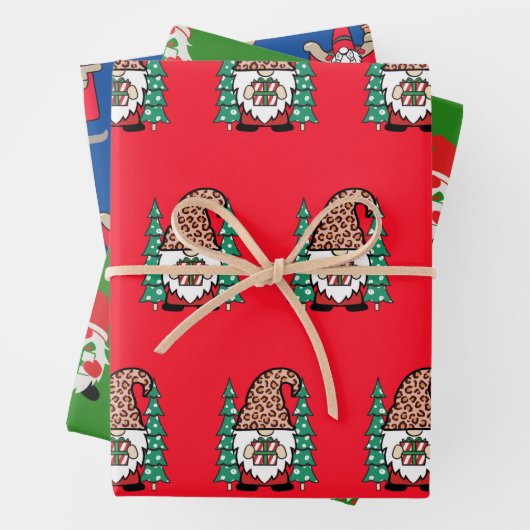 Einzigartiges Design | Weihnachtsgnomen - Geschenk Geschenkpapier Set (Beispiel)