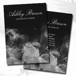 Einzigartiges Display für handgefertigte Schmuckst Visitenkarte