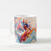 Einzigartiges Diverse Vision 1 Kaffeetasse (Vorderseite Links)