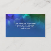 EINZIGARTIGES DJ-VISITENKARTE | Blau Visitenkarte (Rückseite)