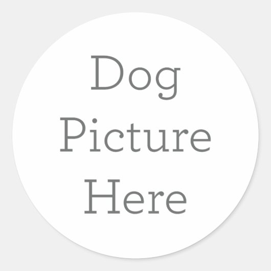 Einzigartiges Dog Picture Sticker Geschenk (Vorderseite)
