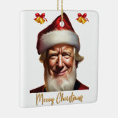 Einzigartiges Donald Trump-Weihnachtsschmuck Keramikornament (Rechts)