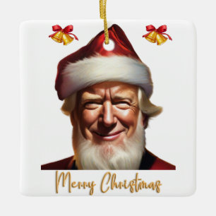 Einzigartiges Donald Trump-Weihnachtsschmuck Keramikornament