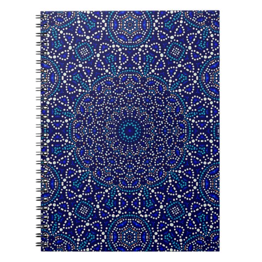 Einzigartiges Dot Art Notebook Notizblock (Vorderseite)