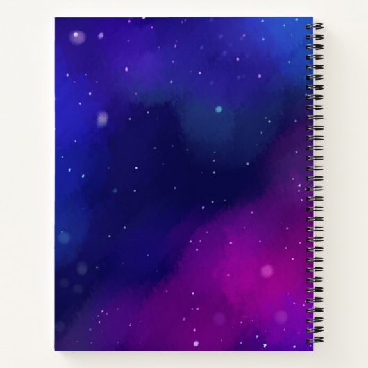 Einzigartiges Dream Space Galaxy Notebook Notizblock (Rückseite)