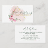 Einzigartiges Dreieck handgefertigte Seifenschrotb Visitenkarte (Vorne/Hinten)