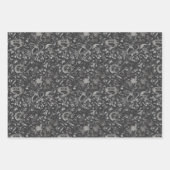 Einzigartiges dunkelgotisches neuronales Fraktal D Geschenkpapier Set (Vorderseite 2)