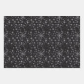 Einzigartiges dunkles Snowflake Fraktal & Neuron D Geschenkpapier Set (Vorderseite 2)