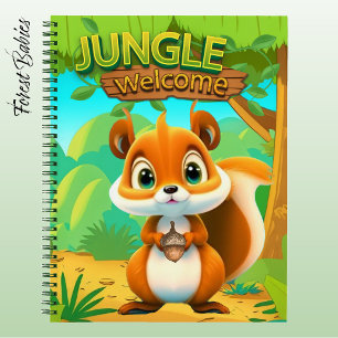 Einzigartiges Eichhörnchen Wildlife Natur Safari C Notizblock