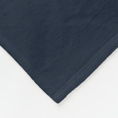 Einzigartiges eigenes Foto Frame Collage Navy Blue Fleecedecke (Ecke)