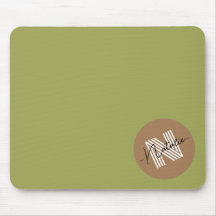 Einzigartiges, einfaches Design Monogram Olive Gre