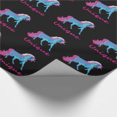 Einzigartiges Einhorn Geschenkpapier (Ecke)