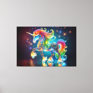 Einzigartiges Einhorn Leinwanddruck