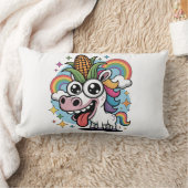 Einzigartiges Einhorn Lendenkissen (Decke)