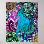 Einzigartiges Einhorn Poster (Vorne)