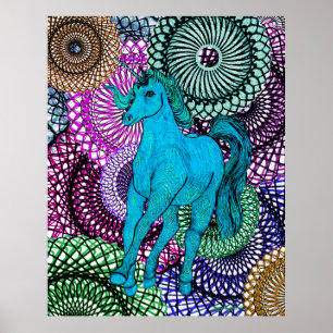 Einzigartiges Einhorn Poster
