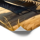 Einzigartiges Elefantenpack in freier Wildbahn Poster (Ecke)