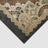 Einzigartiges Elegantes Girl & Black Cat Blumengar Seidenpapier (Detail)