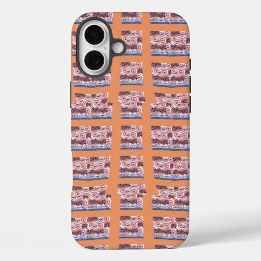 Einzigartiges, elegantes Herz-Gemustertes Kunstwer Case-Mate iPhone Hülle (Rückseite)