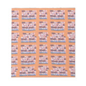 Einzigartiges, elegantes Herz-Gemustertes Kunstwer Notizblock (Vorderseite)