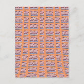 Einzigartiges, elegantes Herz-Gemustertes Kunstwer Postkarte (Vorderseite)