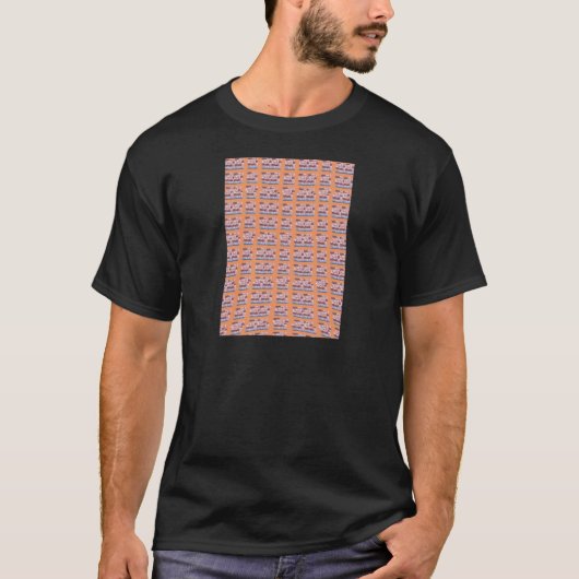 Einzigartiges, elegantes Herz-Gemustertes Kunstwer T-Shirt (Vorderseite)