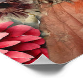 Einzigartiges Elegantes Viktorianisches Goth Girl  Poster (Ecke)