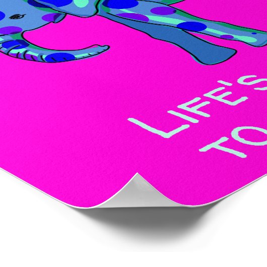 Einzigartiges Elephant-Poster Poster (Ecke)