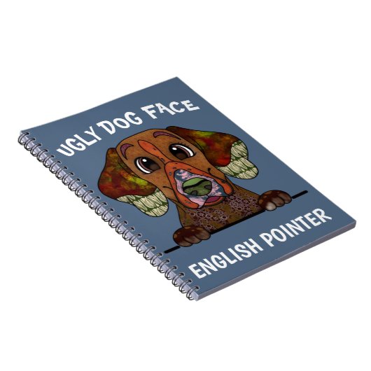 Einzigartiges englisches Pointer Hund-Gesicht-Note Notizblock (Rechte Seite)